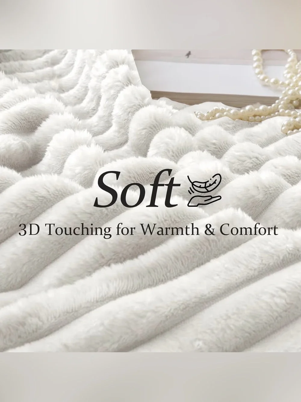 White Flannel Fleece Throw Blanket
